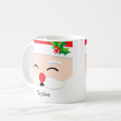 Mug Mignonne Noël Santa Claus Face Holiday (Devant gauche)