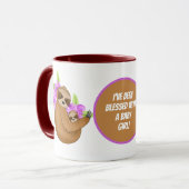 Mug Mignonne Nouveau bébé maman paresseux ajouter le m (Devant gauche)