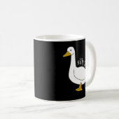Mug Mignonne oie sotte Vilaine Noël Drôle Oie branchée (Devant droit)