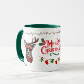 Mug Mignonne orignal de Noël Whimsical - Moose Cool (Devant gauche)