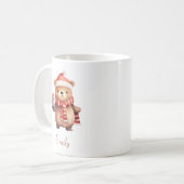 Mug Mignonne Ours de Noël Personnalisé Enfant (Devant gauche)