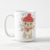 Mug Mignonne ours en peluche Joyeux Noël (Gauche)