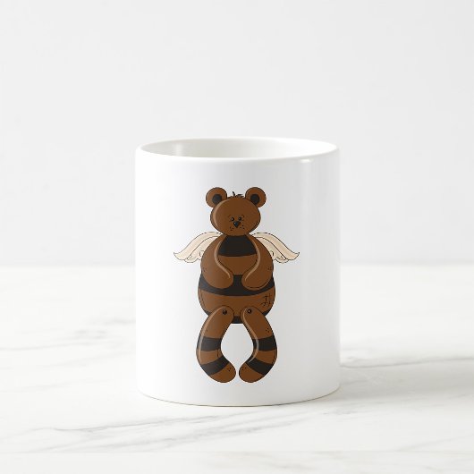 Mug Mignonne Ours en Teddy Brown avec ailes Angel