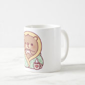 Mug Mignonne Ours Enveloppé Dans Une Couverture Confor (Devant droit)