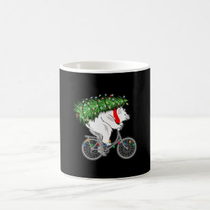 Mug Mignonne Ours Portant Un Cadeau Arbre De Noël Pour