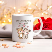 Mug Mignonne ours Valentine, Drôle Couple Valentine