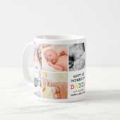 Mug Mignonne papa de première Fête des pères | Collage (Devant gauche)