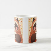 Mug Mignonne paresse de dessin avec des yeux somnolent (Centre)