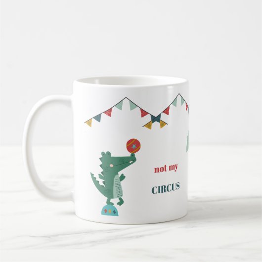 Mug Mignonne pas mon cirque pas mes singes  (Gauche)