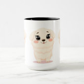 Mug Mignonne pâte à dessin avec chien adorable (Centre)