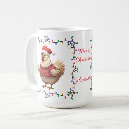 Mug Mignonne pâte de Noël au poulet (Devant gauche)