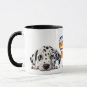 Mug Mignonne Peeking Chien Dalmatien Vous Faites Mon B (Gauche)