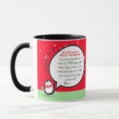 Mug Mignonne Penguin Drôle Nouvel An Math Problème Cit (Gauche)