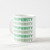 Mug Mignonne Pensée riche Pensées Prospérité Message v (Devant gauche)