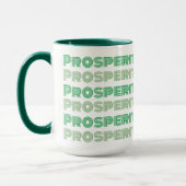 Mug Mignonne Pensée riche Pensées Prospérité Message v (Gauche)
