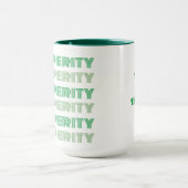 Mug Mignonne Pensée riche Pensées Prospérité Message v (Centre)