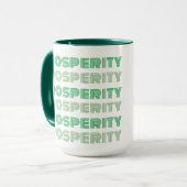 Mug Mignonne Pensée riche Pensées Prospérité Message v (Devant gauche)