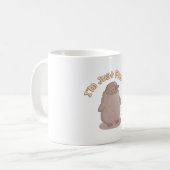 Mug Mignonne Petit Pingouin Je Suis Juste Fluffeux Amu (Devant gauche)