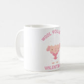 Mug Mignonne Petite Laine D'Agneau Tu Es Ma Valentine (Devant gauche)