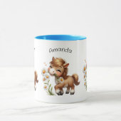 Mug Mignonne Pony Mange Manger Des Marguerites (Centre)