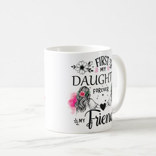 Mug Mignonne première enveloppe de ma fille (Devant droit)