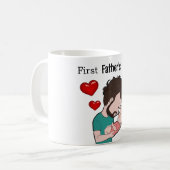 Mug Mignonne première Fête des pères (Devant gauche)