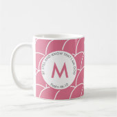 Mug Mignonne rose ÊTRE ENCORE ET CONNAÎTRE Les échelle (Gauche)