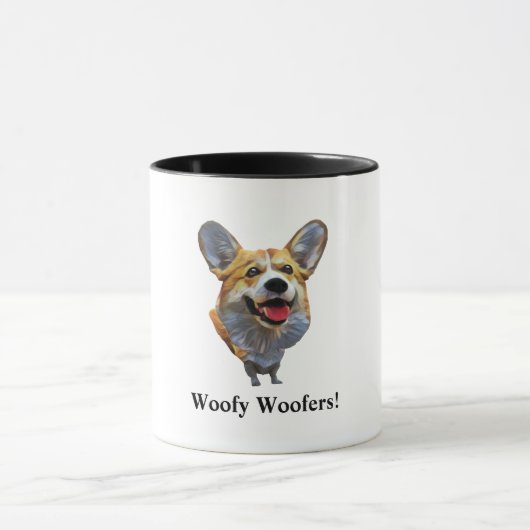 Mug Mignonne roux de corgi gallois (Centre)