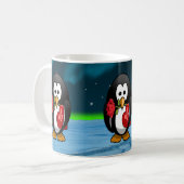 Mug Mignonne Saint Valentin Pingouin Drôle Drôle Carto (Devant gauche)