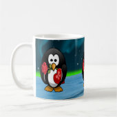 Mug Mignonne Saint Valentin Pingouin Drôle Drôle Carto (Gauche)