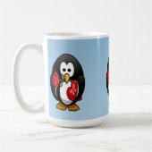 Mug Mignonne Saint Valentin Pingouin Drôle Drôle Carto (Gauche)