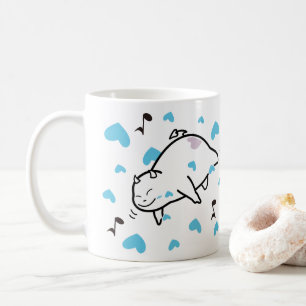 Mug Mignonne Shy Devil dans Happy Hearts Sky