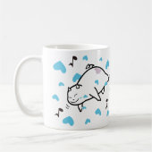 Mug Mignonne Shy Devil dans Happy Hearts Sky (Gauche)