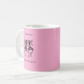 Mug Mignonne Silhouette Fête de Soeur Étonnante (Devant gauche)