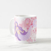 Mug Mignonne sirène rose sous la mer pour les petites  (Devant gauche)