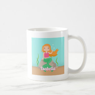 Mug Mignonne Sirène Sur Les Filles De Rock Personnalis