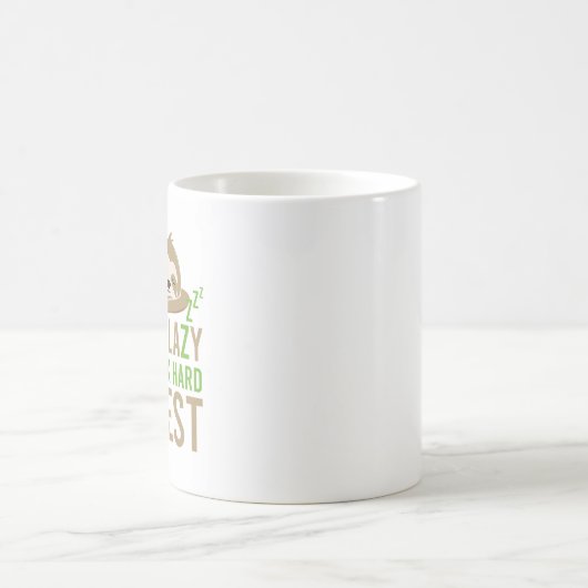 Mug Mignonne Sloth Brown Je ne suis pas Lazy (Centre)