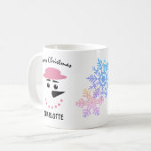 Mug Mignonne Snowman Dans Un Casquette De Bateau. Joye (Devant gauche)