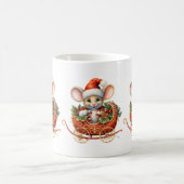 Mug Mignonne souris de la souris de Noël (Centre)