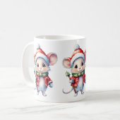 Mug Mignonne souris de la souris de Noël (Devant gauche)