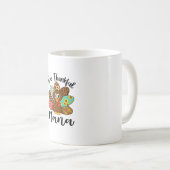 Mug Mignonne Thanksgiving Turquie Plaid Tournesol Merc (Devant droit)