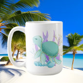 Mug mignonne tortue de mer ajouter monogramme