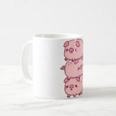 Mug Mignonne Trois Petits Cochons Empilés Ensemble Drô (Devant gauche)