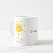 Mug Mignonne Tu Es Ma Citation Sunshine Personnalisée (Devant gauche)