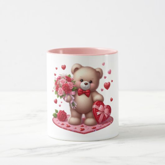 Mug Mignonne Valentine's Day Teddy Bear (Centre)