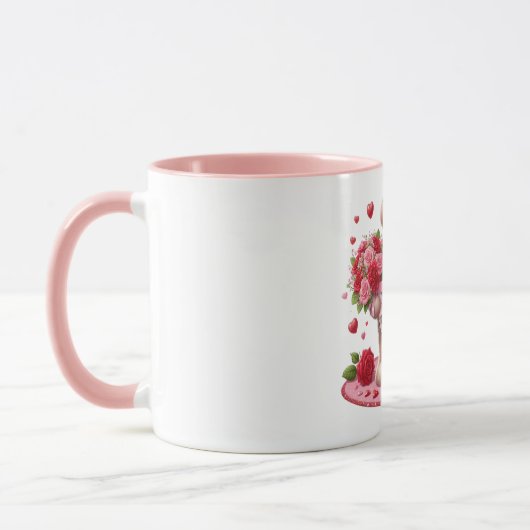 Mug Mignonne Valentine's Day Teddy Bear (Gauche)