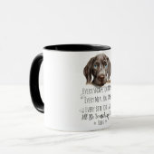 Mug Mignonne Weimaraner Chien drôle Personnalisé (Devant gauche)