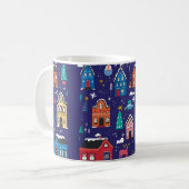 Mug Mignonnes maisons de Noël plats illustrations vint (Devant gauche)
