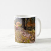 Mug Mignons chien de dachshund aux cheveux longs dans (Devant droit)