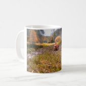 Mug Mignons chien de dachshund aux cheveux longs dans (Devant gauche)